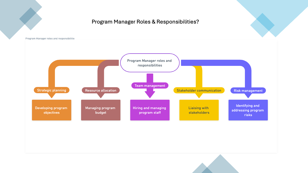 Program Manager roles and responsibilities
